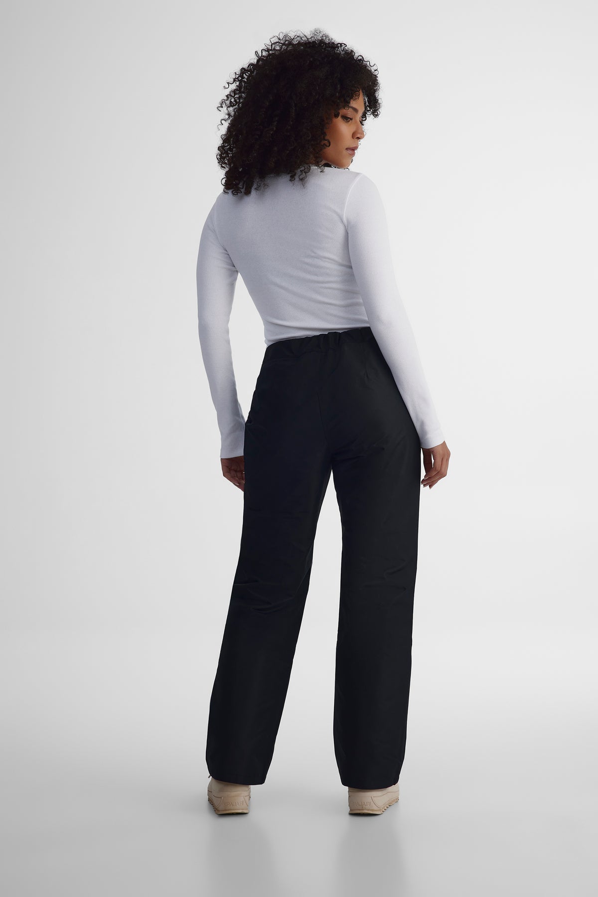 Pantalon d’extérieur mi-saison en nylon - Femme && NOIR