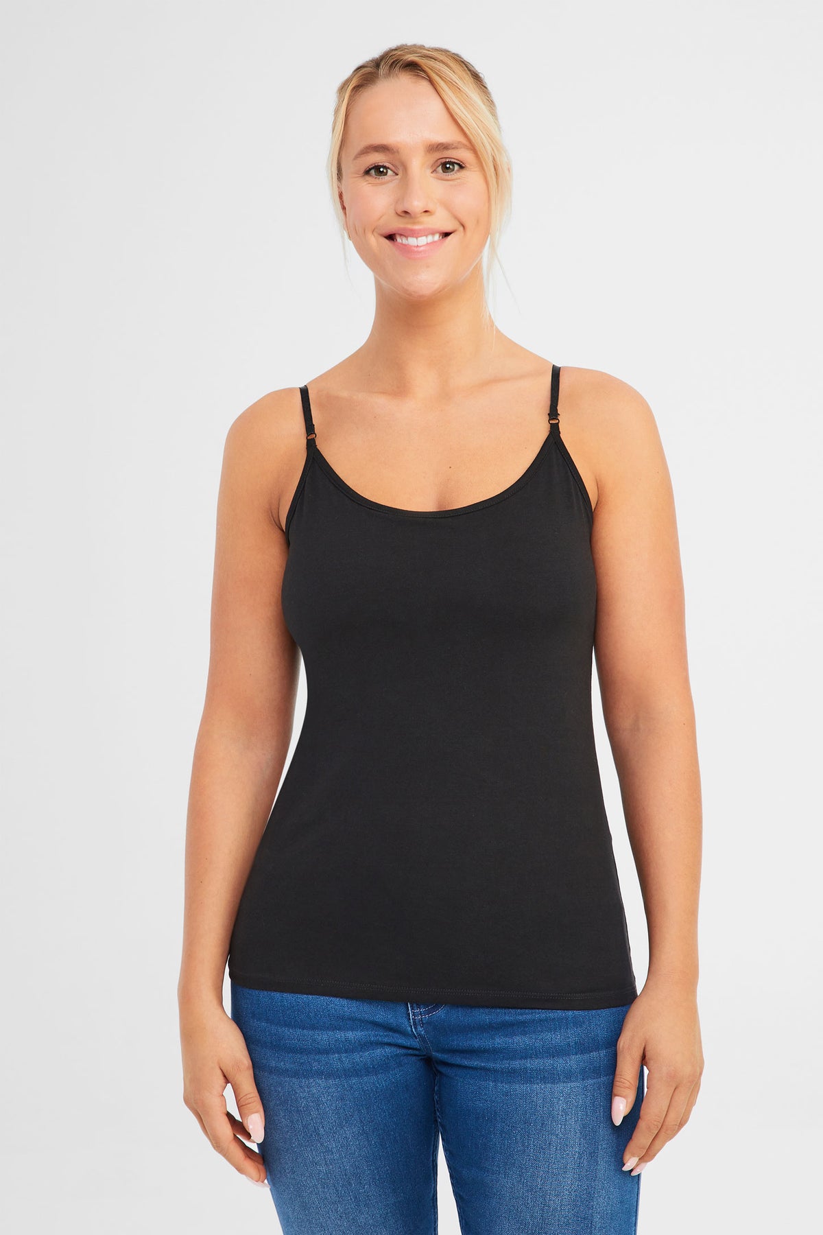Camisole en coton bio - Femme && NOIR