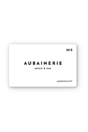 Carte-cadeau 50$ - Valide en magasin seulement && BLANC