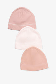 Lot de 3 chapeaux coton bio - Bébé && ROSE