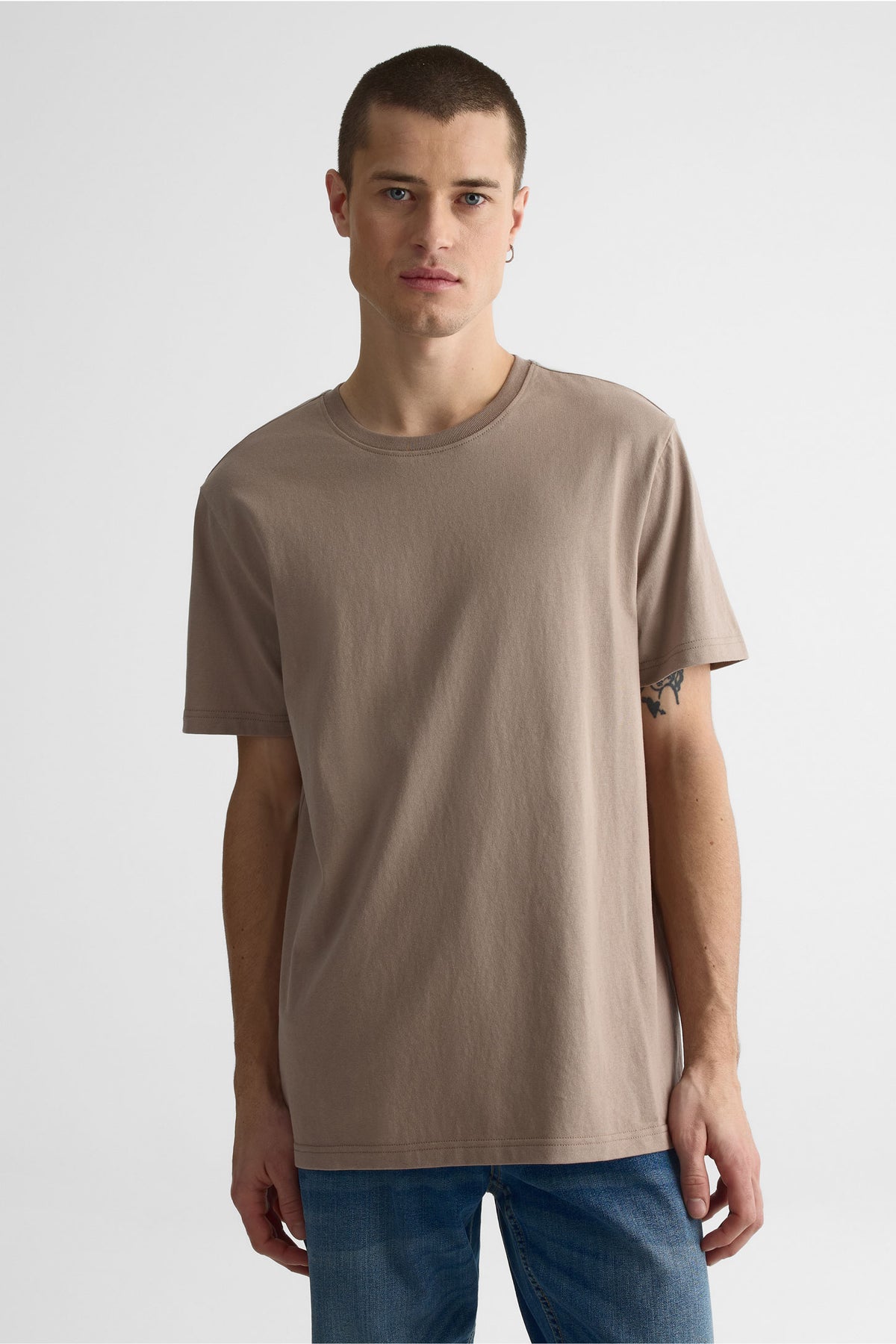 Chandail manches courtes 3/25$ - Homme && TAUPE