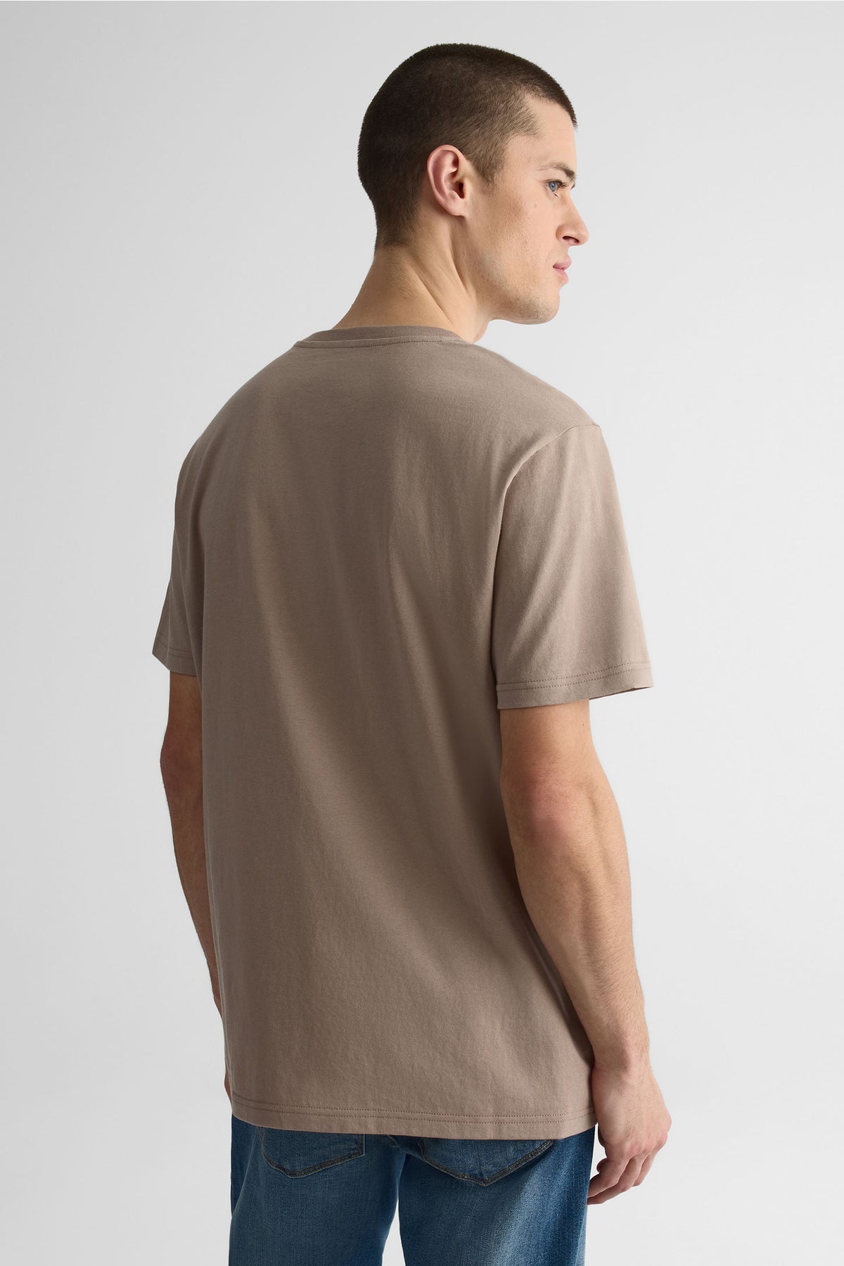 Chandail manches courtes 3/25$ - Homme && TAUPE