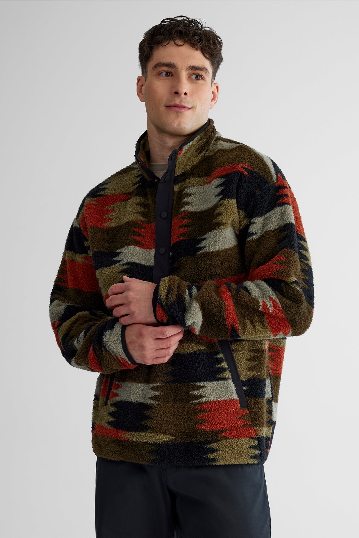 Chandail ouaté - Homme && BRUN/MULTI
