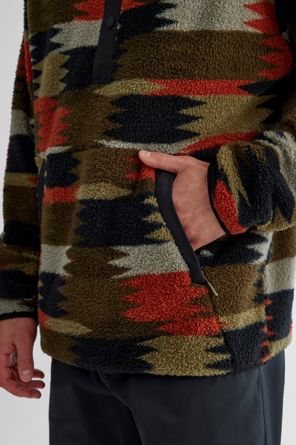 Chandail ouaté - Homme && BRUN/MULTI