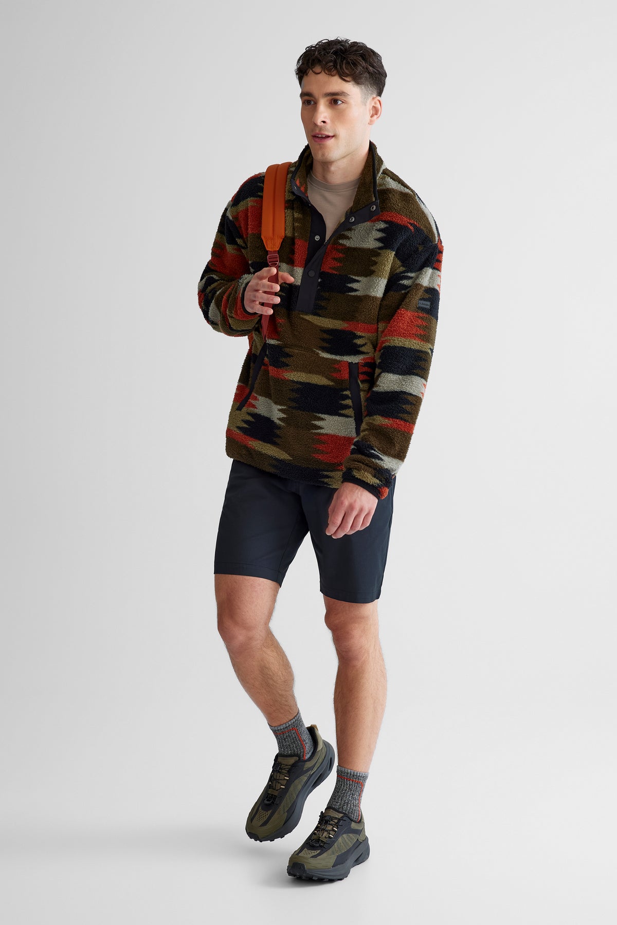 Chandail ouaté - Homme && BRUN/MULTI