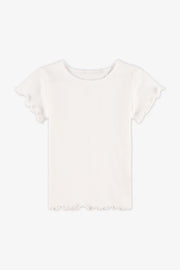 Chandail manches courtes - Bébé fille && BLANC CASSÉ