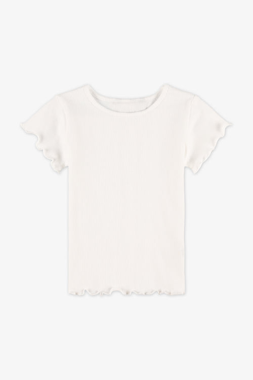 Chandail manches courtes - Bébé fille && BLANC CASSÉ