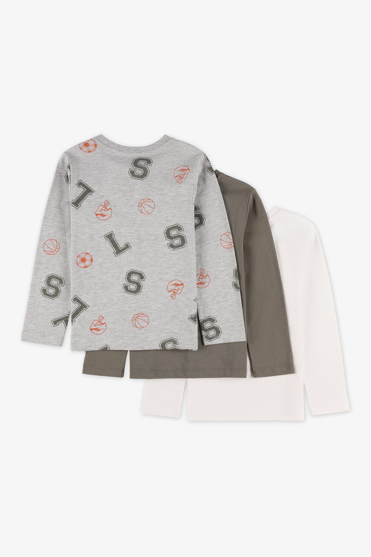 Chandail léger - Enfant garçon && MIX GRIS CLAIR