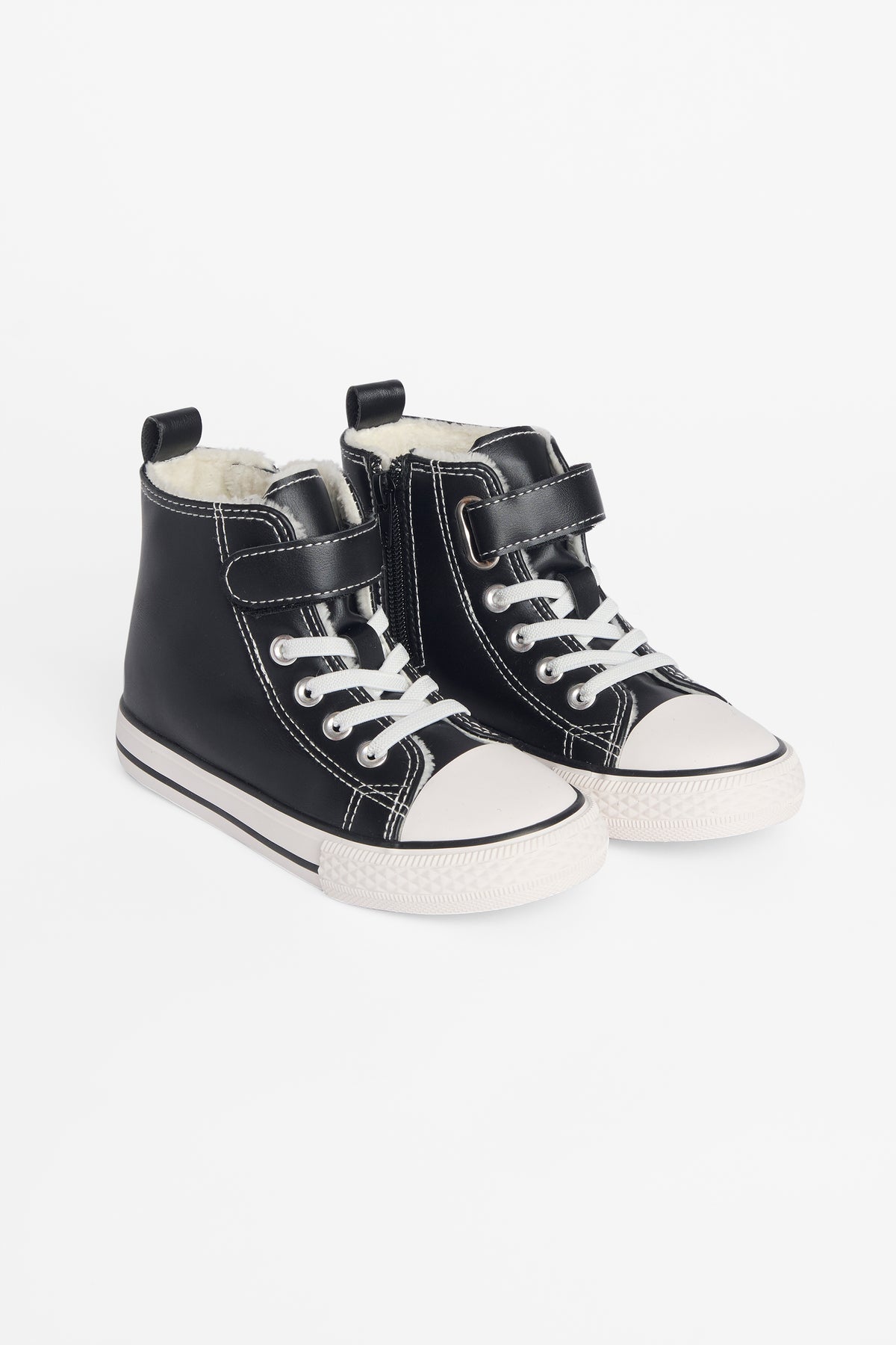 Soulier tout-aller en nappa - Enfant garçon && NOIR