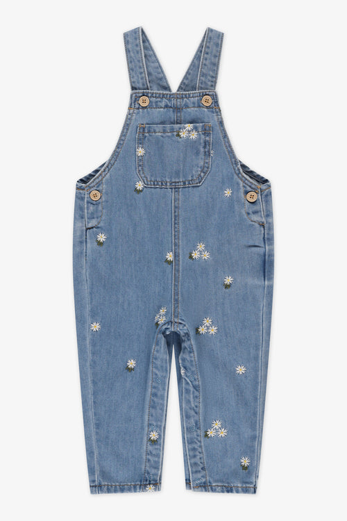 Salopette en denim léger - Bébé fille && DENIM MOYEN