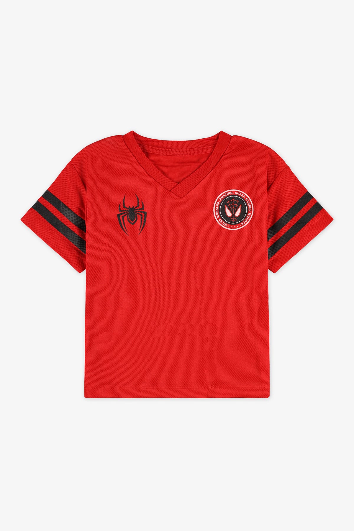 T-shirt maille Spider-Man - Enfant garçon && ROUGE