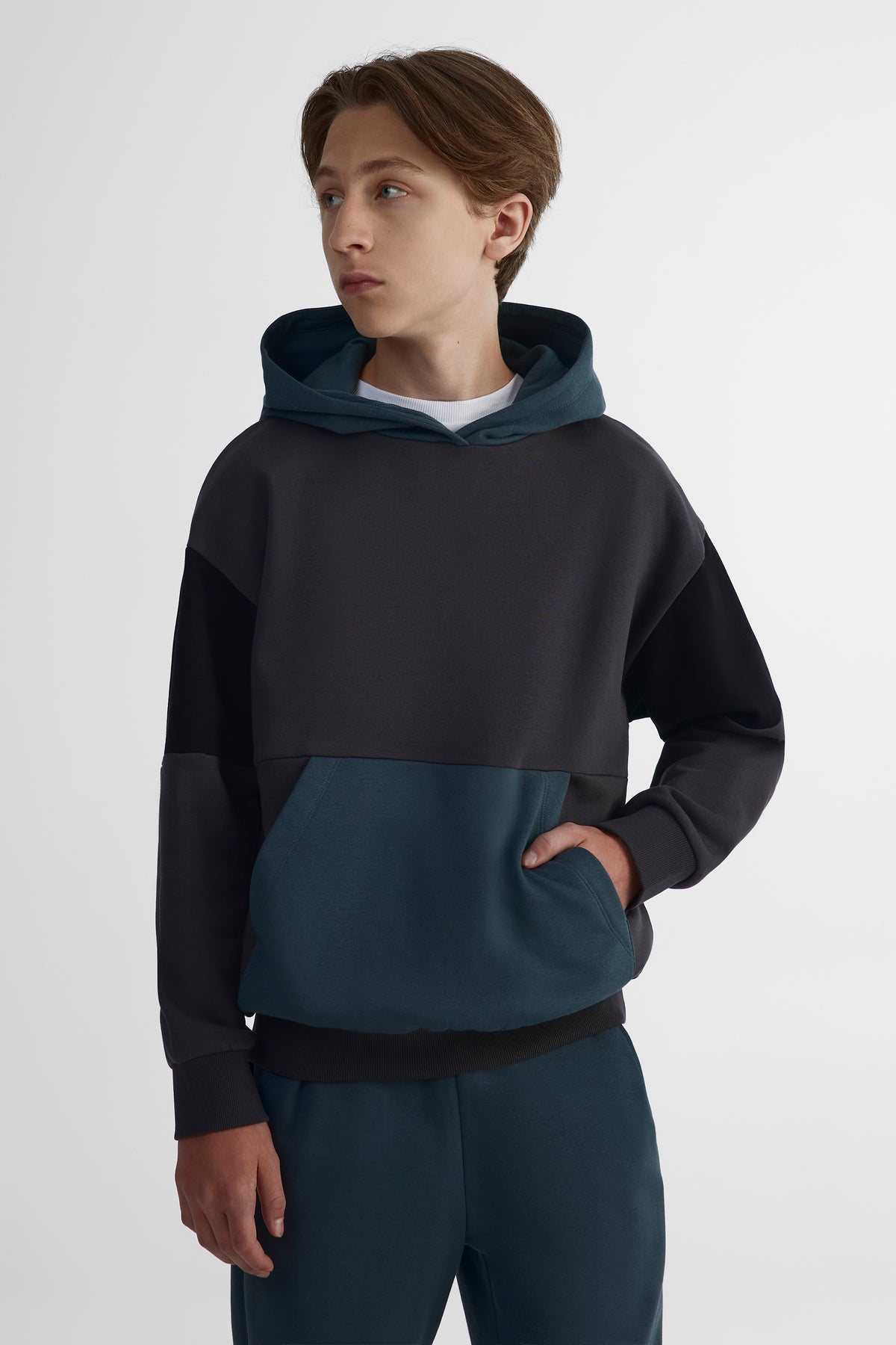 Chandail ouaté douillet - Ado garçon && GRIS