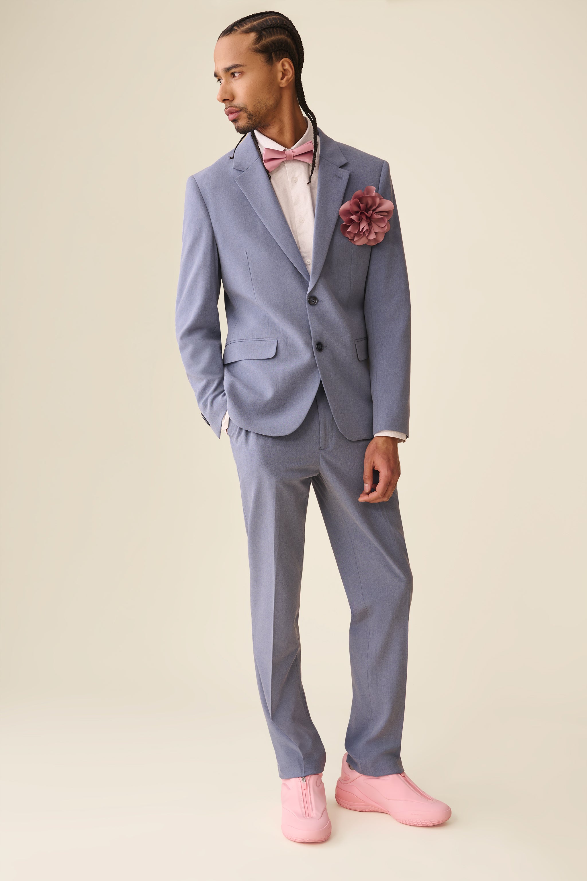 Pantalon propre coupe confort - Homme && BLEU